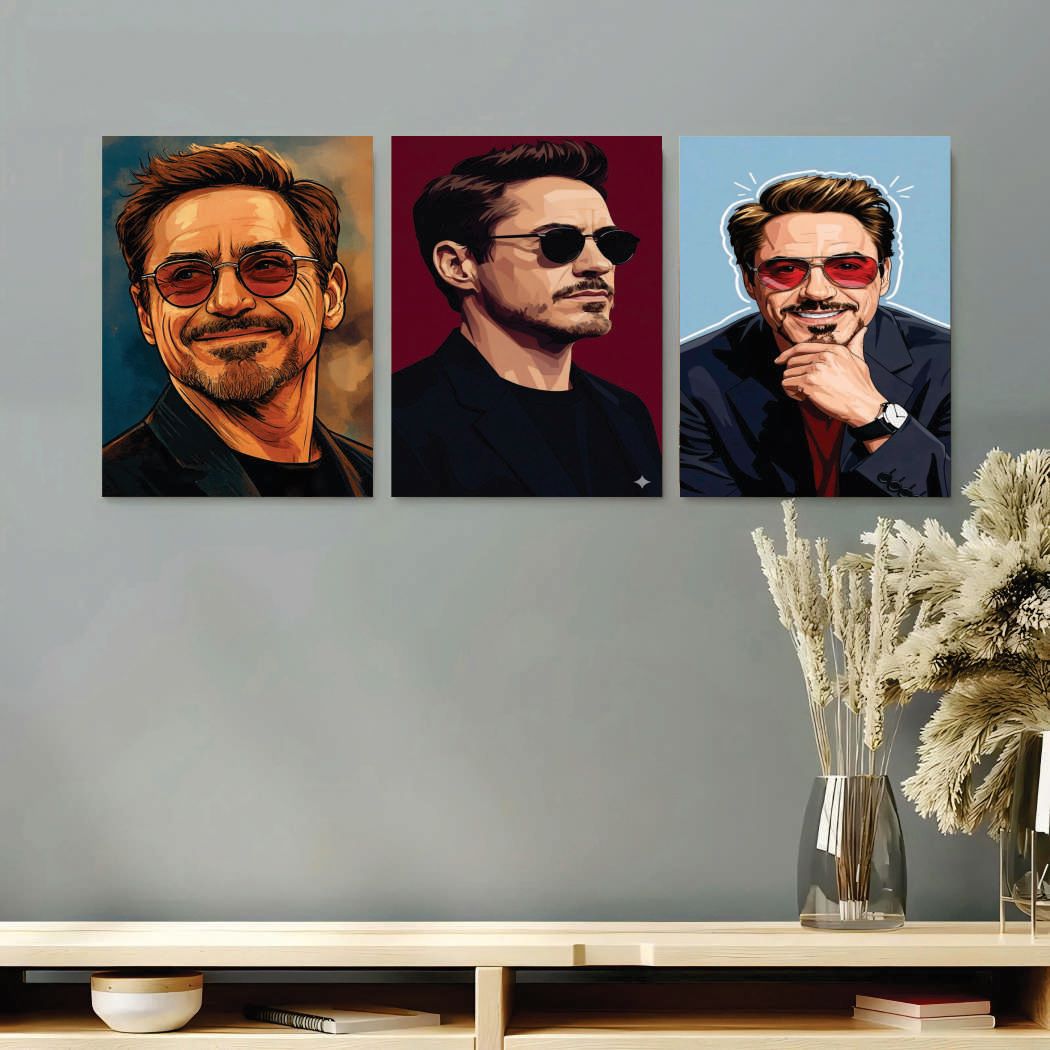 Set of 3 Premium Wall Art Photo Tiles �Modern Home Decor Sets 8x11