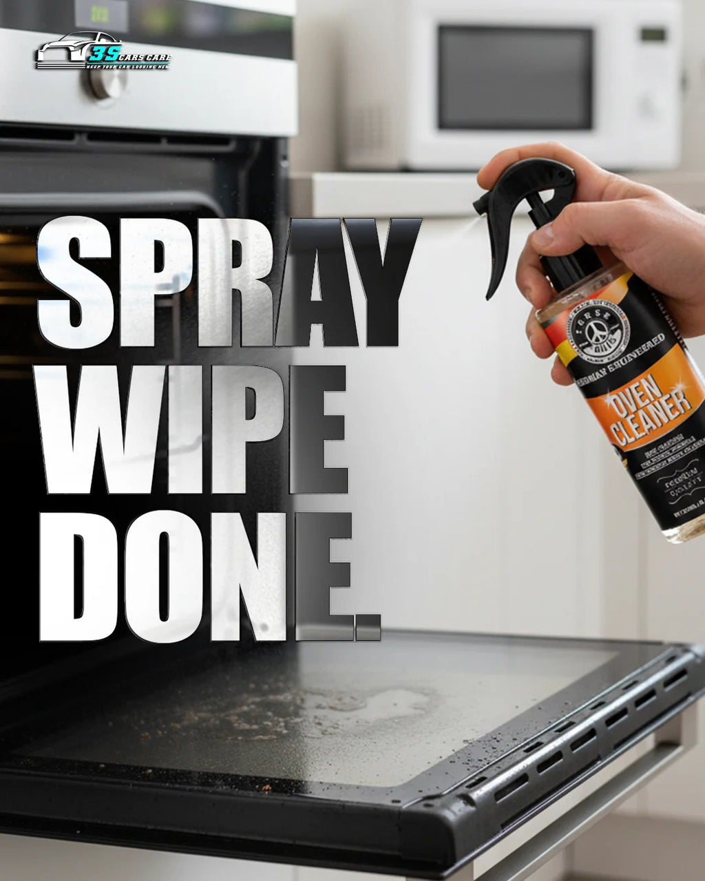 Oven Cleaner �Heavy-Duty Grease & Spill Remover | THREE GUYS - German Engineered (250)