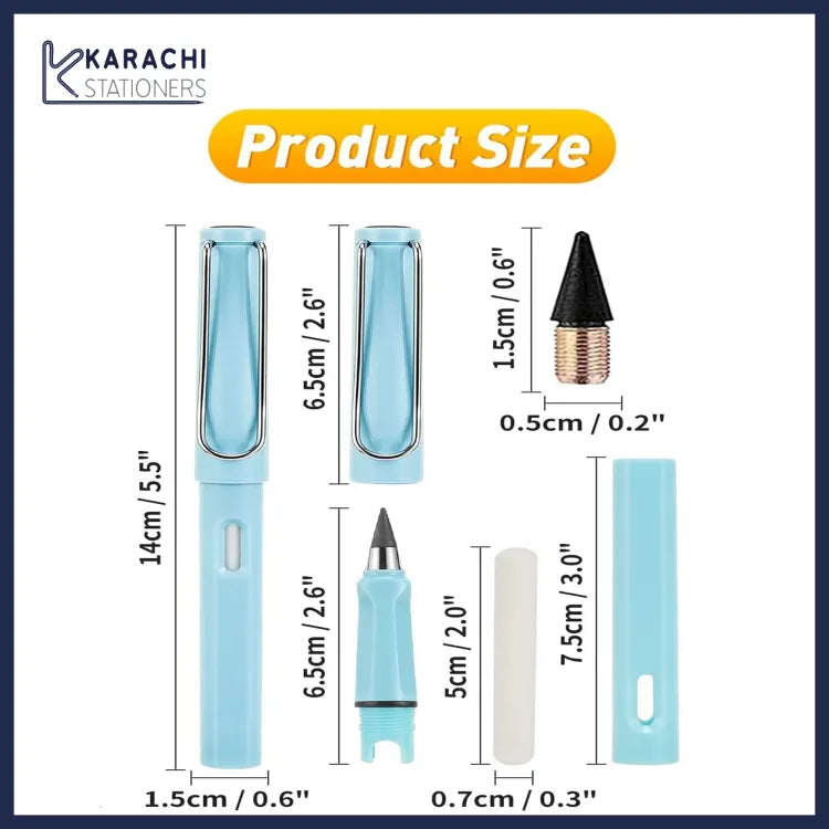 New Unlimited Technology Eternal Writing Pencil Inkless Magic Pen Pencil   (random color) MJ KS