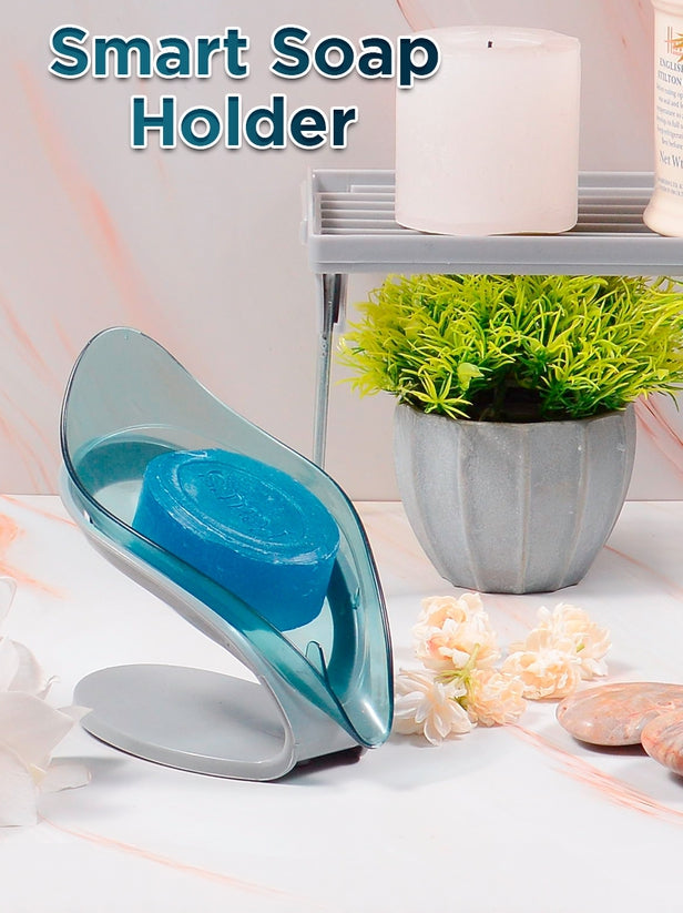 Smart Soap Holder For Bathroom | Wall Mounted Soap Bar, Kitchen, Bathroom �Random Color(1 Pc)