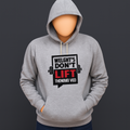 New Summer Collection Full Grey Hoodie Weight Don't Lift Printed For Men And Boys (Medium)