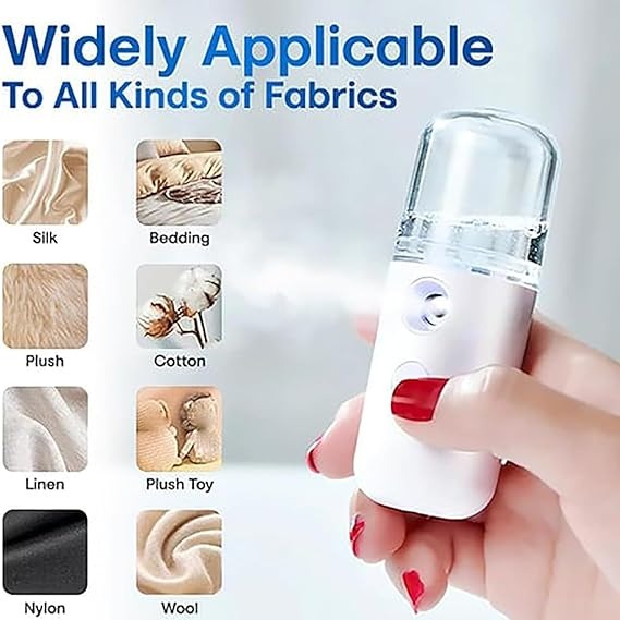 Portable Nano Facial Mist Sprayer �Hydrating Ionic Facial Steamer for Instant Skin Moisture, Glow & Refreshing Mist | USB Rechargeable