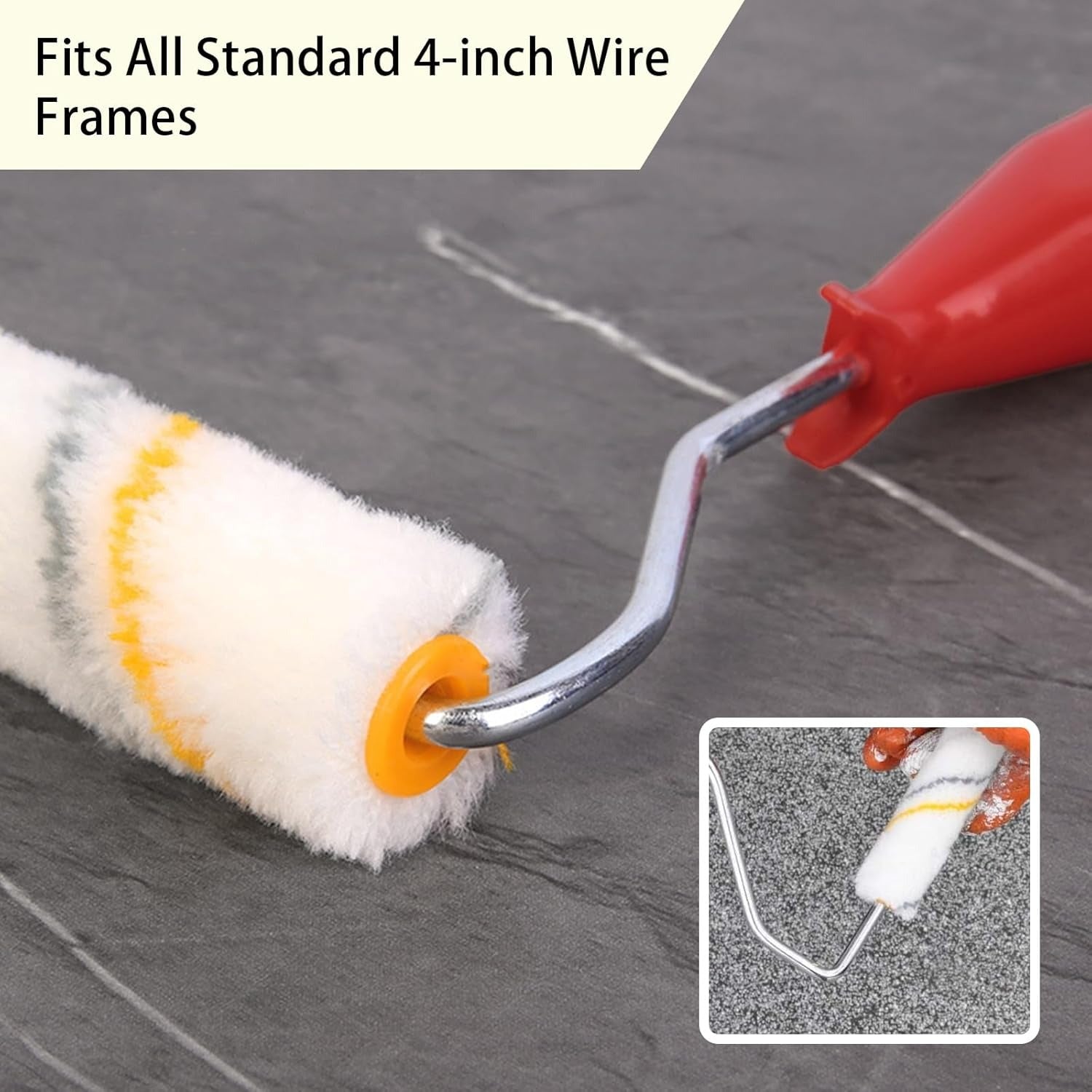 Mini Paint Roller Refill 4 Inch �High Quality Paint Roller Sleeve for Smooth Wall Finishing (10 PCs)