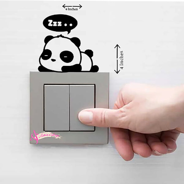 Panda Cute Switch Board Sticker Pvc Water