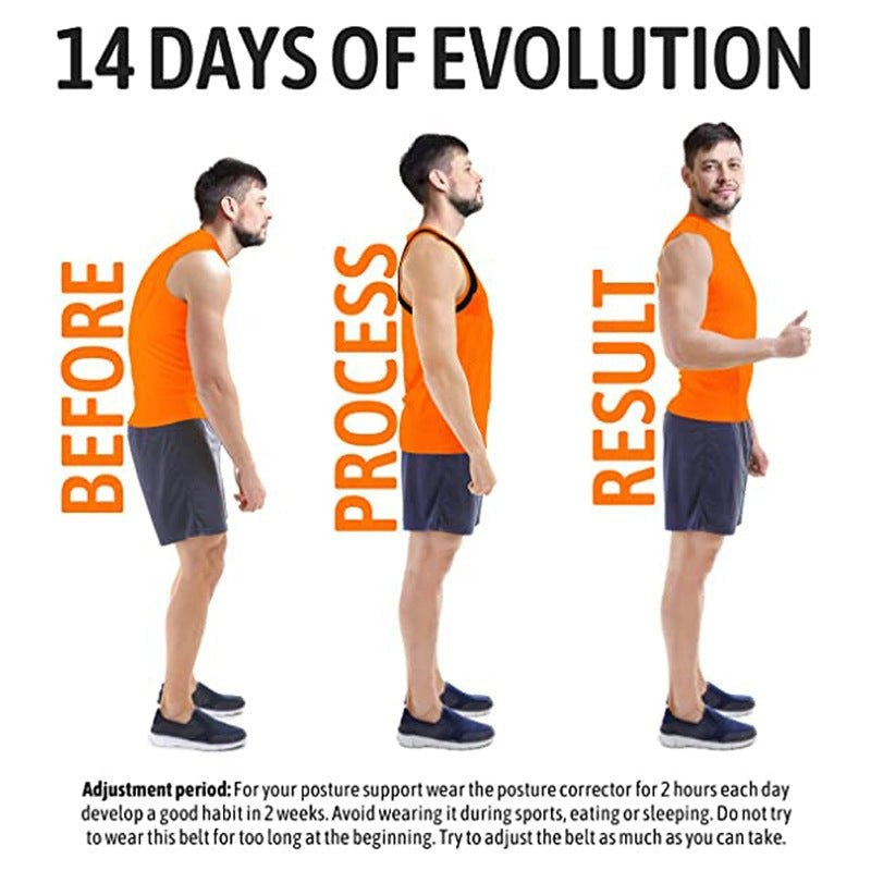 Adjustable Body Posture Corrector Belt �Back & Shoulder Support Brace for Men and Women | Spine Alignment & Pain Relief