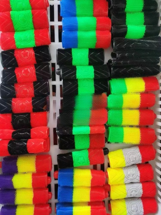 Rubber Bike Handle Grip Cover With Clutch And Brake Cover Providing Durable Quality Comfortable Use (Random Color)