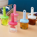 Oil Bottle with Silicone Brush �Durable Kitchen Tool for Easy Cooking and Baking Use.( Random Color)
