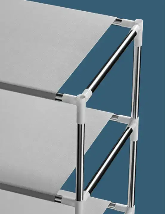 8 Layer Portable Dustproof Shoe Rack Shoe Rack Storage Closet Household Shoe Storage Rack Storage Cabinet (Random Color)