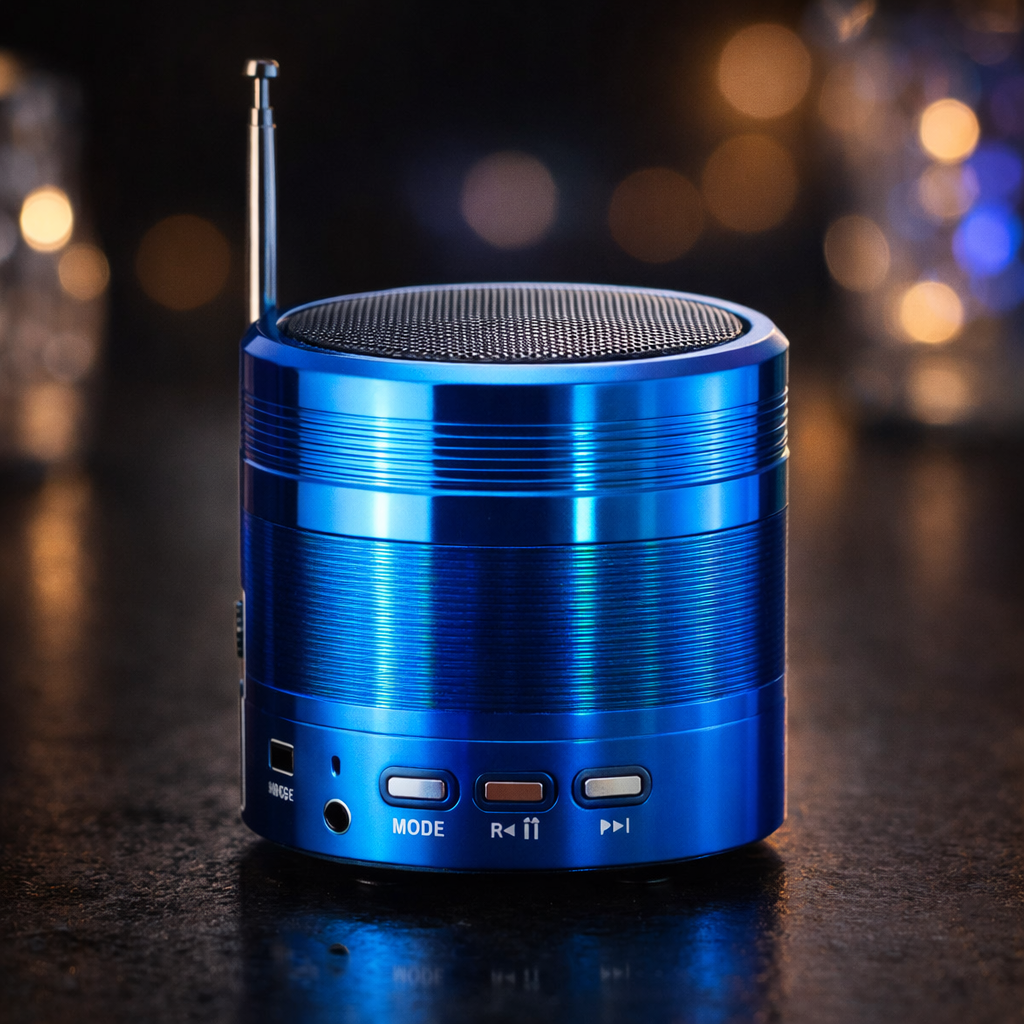 WS-887 Mini Portable Bluetooth Speaker �Rechargeable Wireless Music Player with Mobile Call Support (Multi-Color Collection)