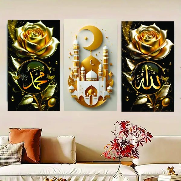 Set of 3 Premium Wall Art Photo Tiles �Modern Home Decor Sets 8x11