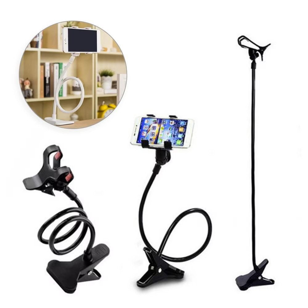 Flexible Snake Mobile Stand �Adjustable Lazy Phone Holder for Desk, Bed & Table | Random Color