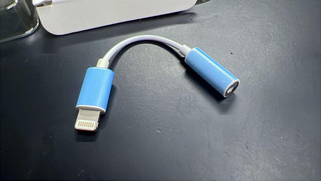 iPhone Lightning to Headphone Jack Adapter | Single Handfree Connector for Apple iPhones