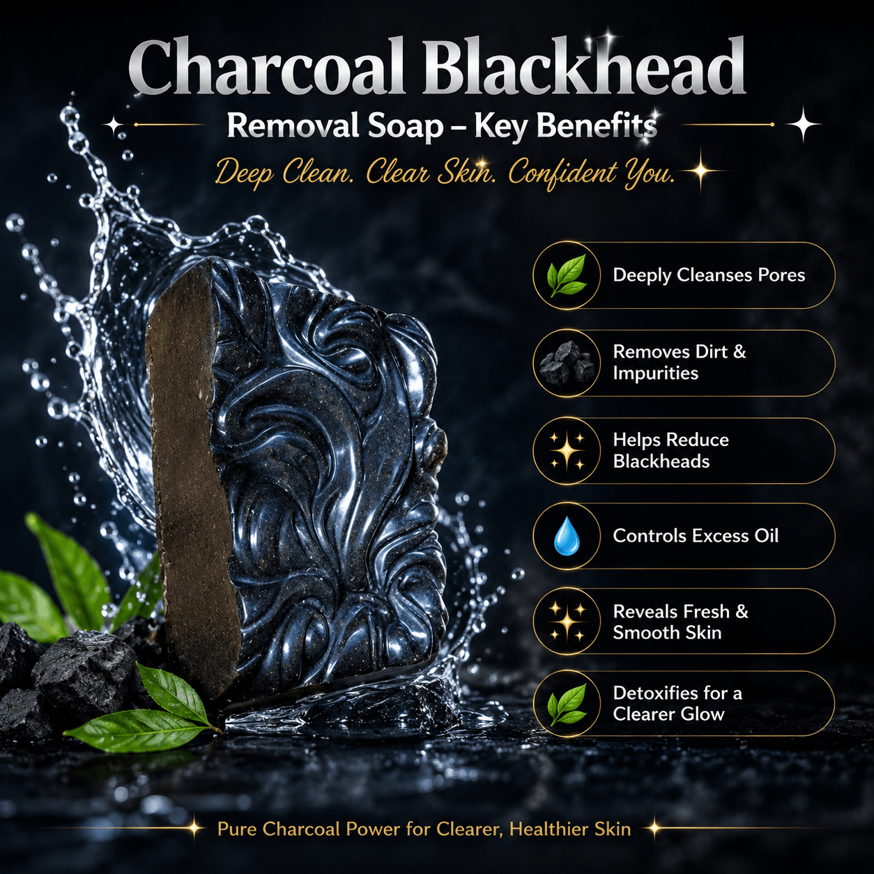 Charcoal Blackhead Removal Soap