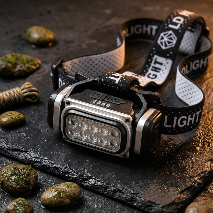 HX-T90 Ultra Bright Rechargeable LED Headlight �Multi-Mode Waterproof Headlamp with Magnetic Function & Type-C Fast Charging