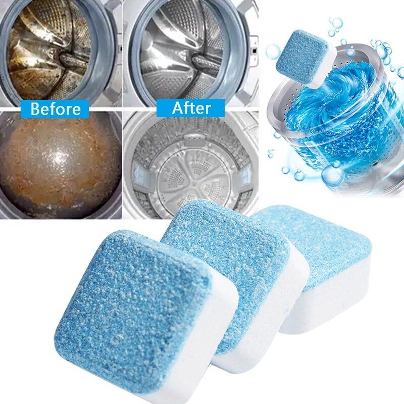 Tab Washing Machine Cleaner �Effervescent Detergent Tablets, Deep Clean for Washer & Pipes, Keeps Machine Fresh