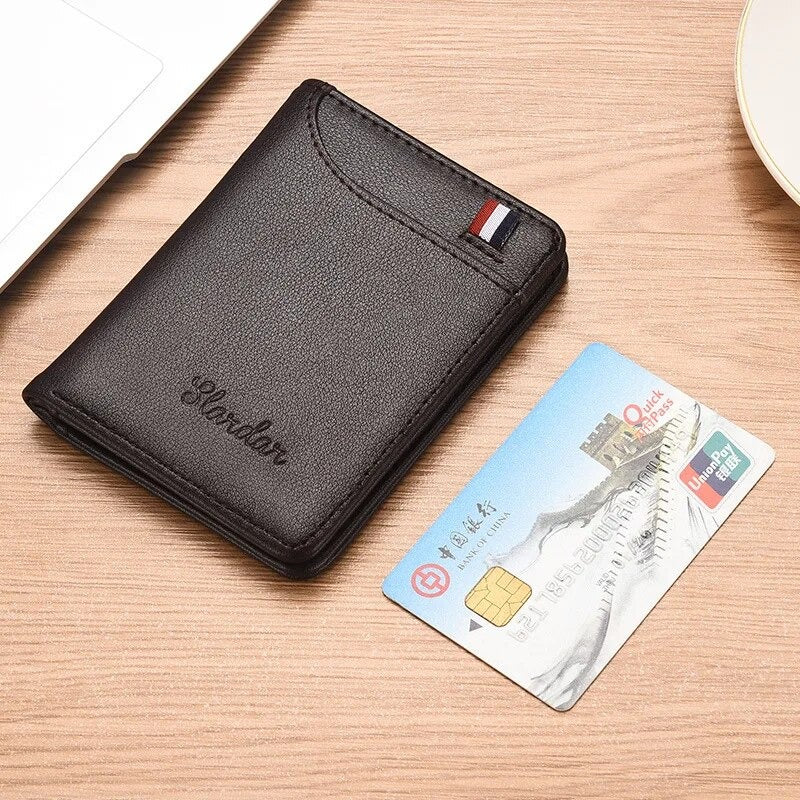 Slardar Premium Leather Wallet For Men | Stylish Durable Slim Design With Practical Storage | Black