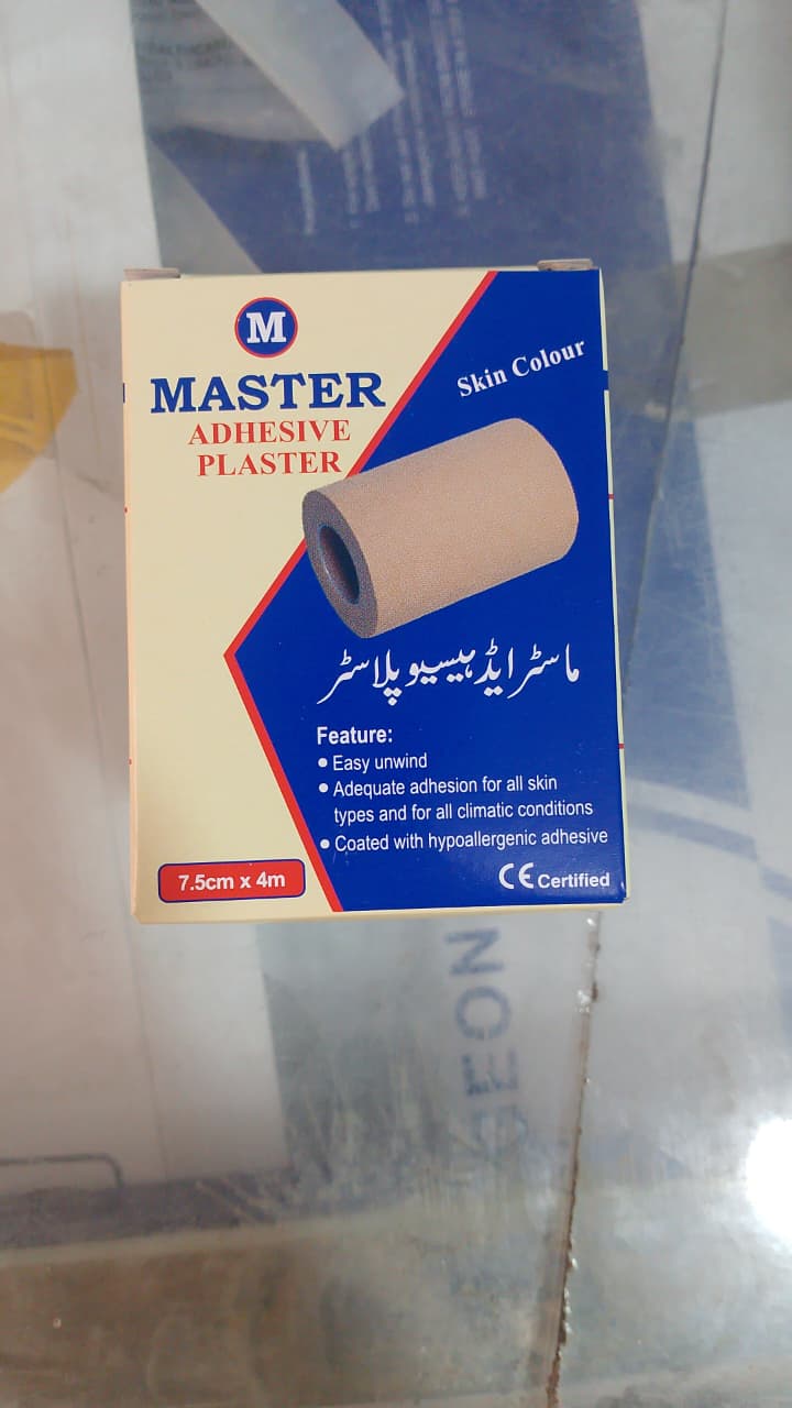 Master 3-Inch Adhesive Plaster �Strong, Breathable & Skin-Friendly Medical Tape for Wound Protection, Bandage Fixing & First-Aid Use
