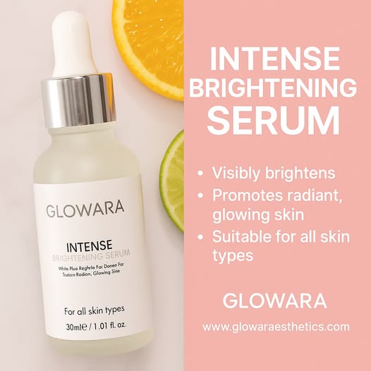 Glowara Intense Brightening Serum �With Alpha Arbutin, Ferulic Acid & Vitamin C for Radiant, Even-Toned & Youthful Skin