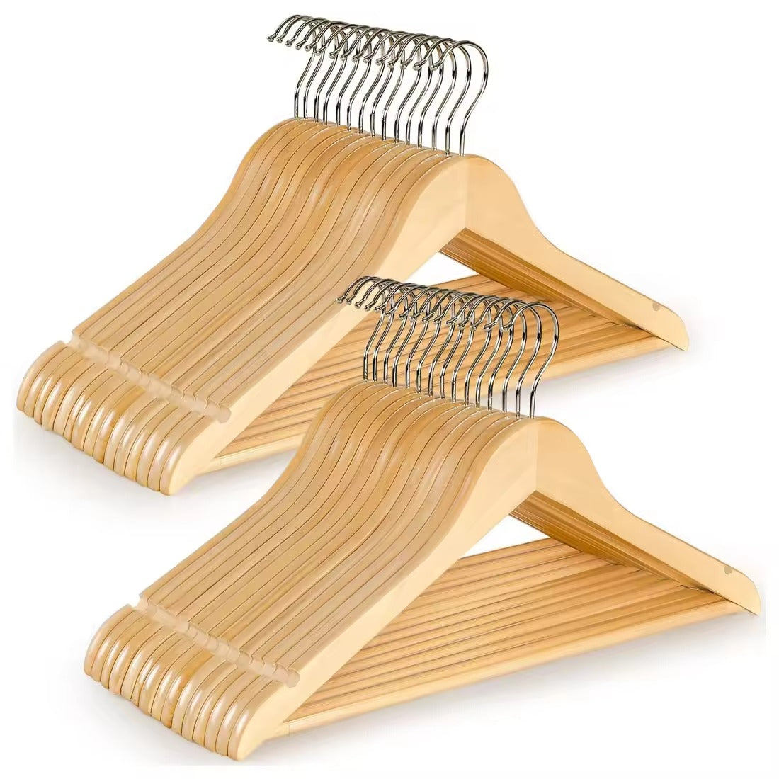 1Pc Premium Wooden Clothes Hangers Pack Non – photo 4