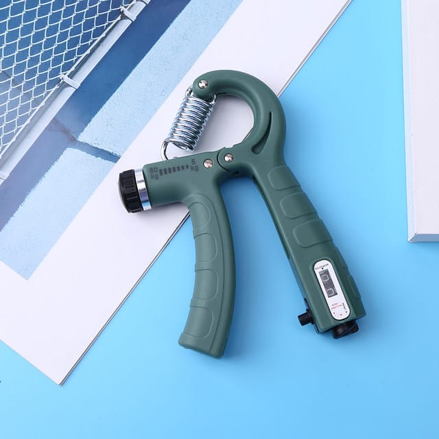Adjustable Exerciser Hand Gripper With Counter Strengthener Adjustable Resistance Wrist Strengthener Forearm Gripper Hand Workout (Random Color)