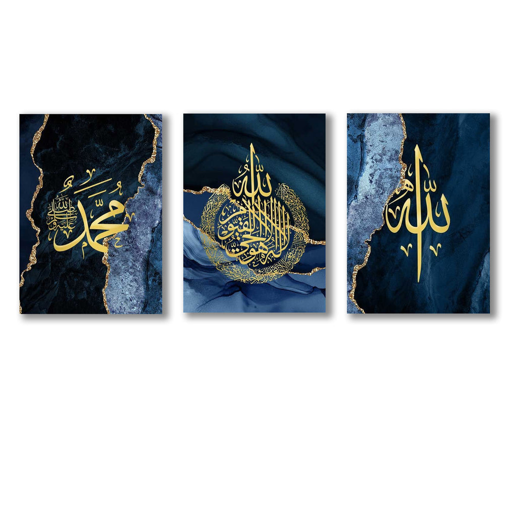 Set of 3 Premium Wall Art Photo Tiles �Modern Home Decor Sets