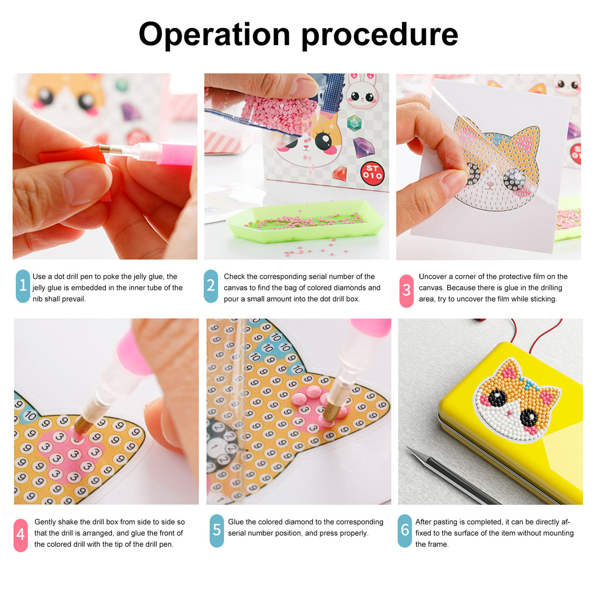 Diamond painting sticker kit random designs – photo 4