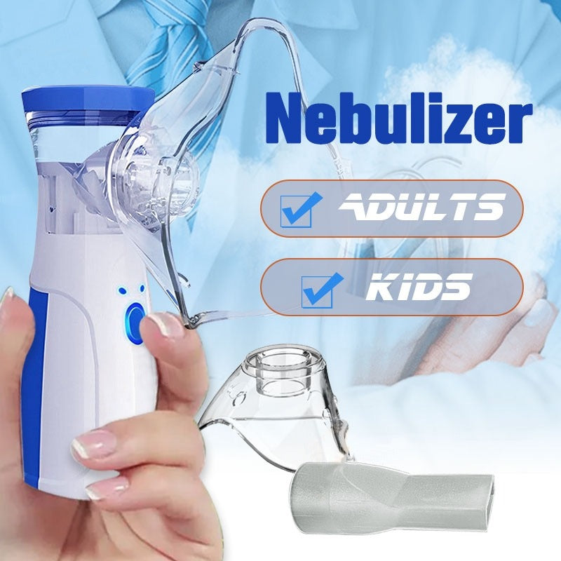Portable Nebulizer For Asthma �Compact Inhaler Nebulizer Machine For Kids And Adults | Medical Grade Steam Therapy Device For Easy Breathing Relief