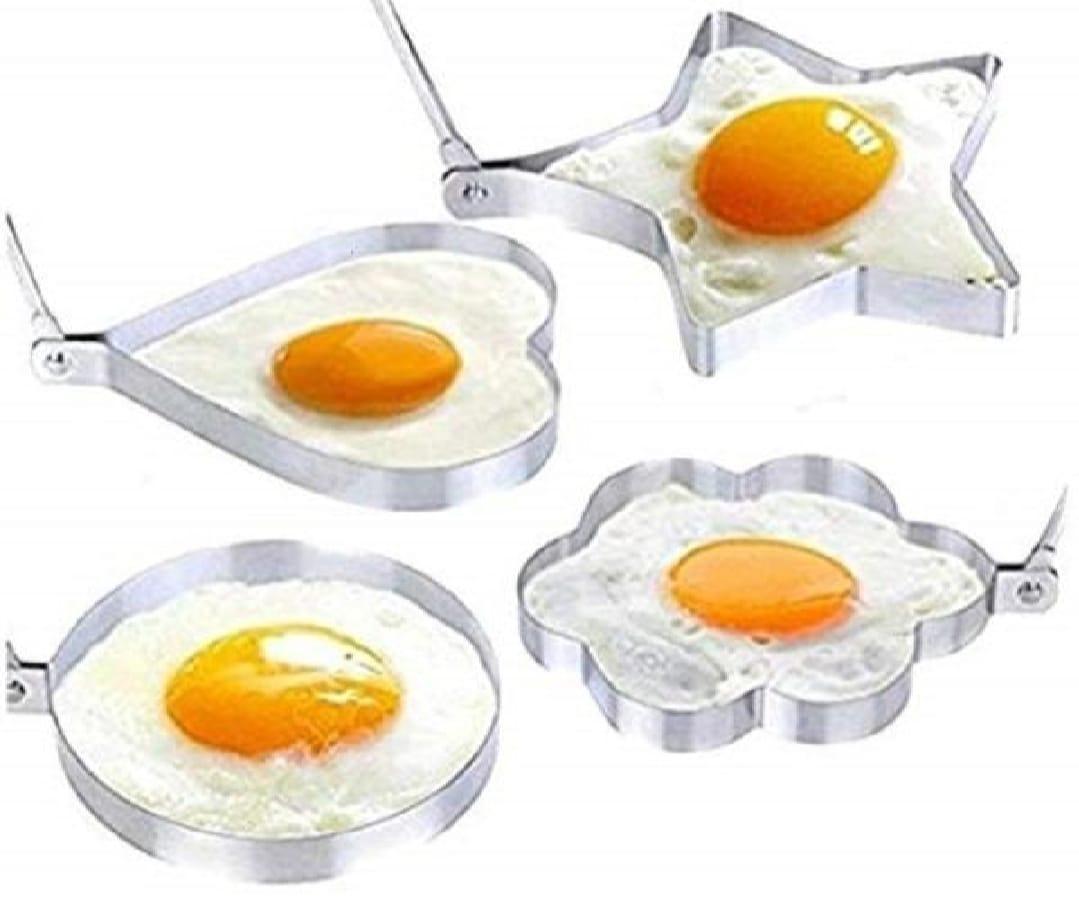 Stainless Steel Egg Molds Set of 4 Shapes