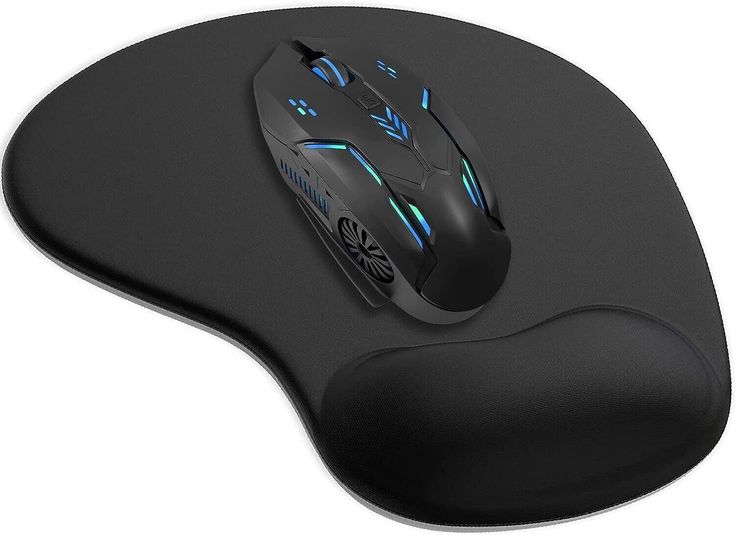 Premium Ergonomic Gaming Mouse Pad with Wrist Support �Non-Slip Base & Comfortable Memory Foam Design (Random Color)