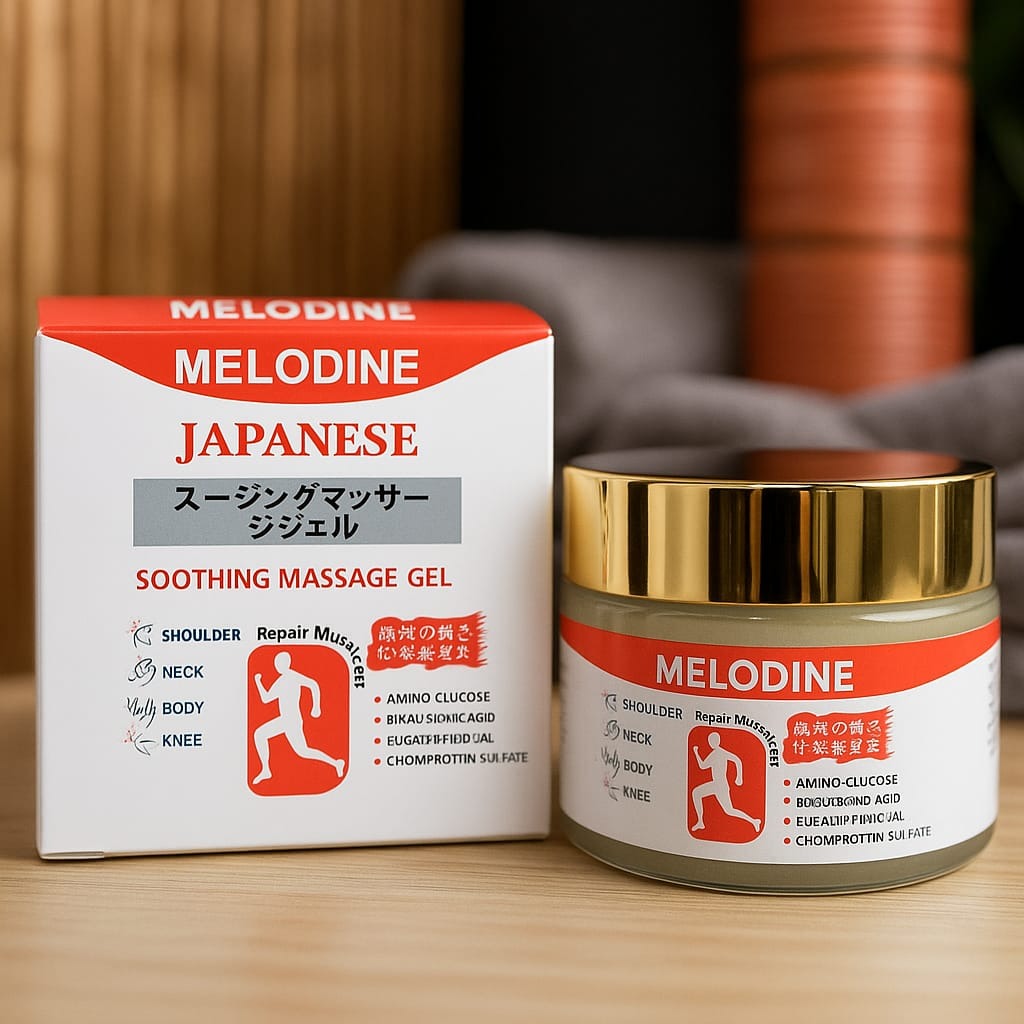 MELODINE Japanese Soothing Massage Gel �Fast-Absorbing Herbal Relief for Muscle & Joint Pain (Neck, Back, Knee, Shoulder 30gram
