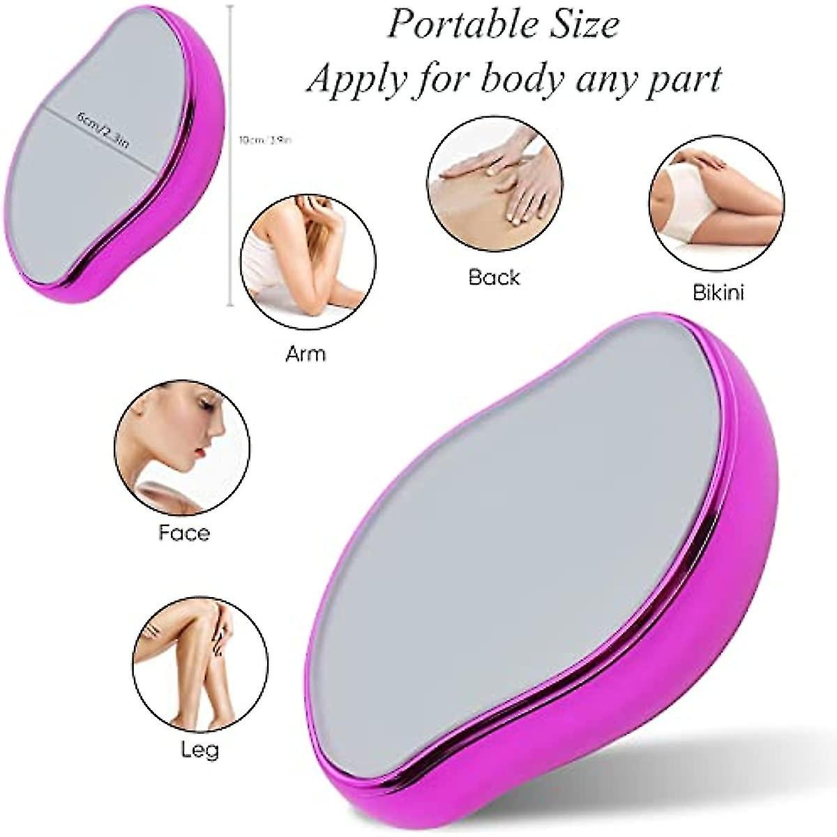 Magic Crystal Hair Remover Bleame Crystal Hair Eraser �Painless Exfoliation Hair Removal Tool For Arms Legs Back   (random color)
