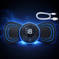 Rechargeable EMS Butterfly Massager | Electronic Muscle Stimulator | Portable Body Massage Pad | Pain Relief & Muscle Relaxation Device