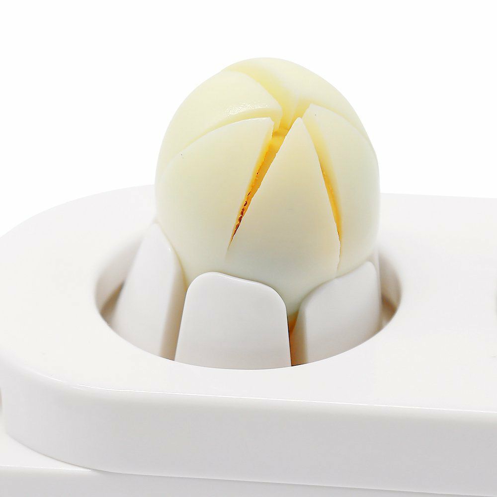 2-in-1 Egg Cutter & Slicer �Boiled Egg Slicing Machine with Stainless Steel Cutting Wires, Kitchen Cooking Tool | Random Color