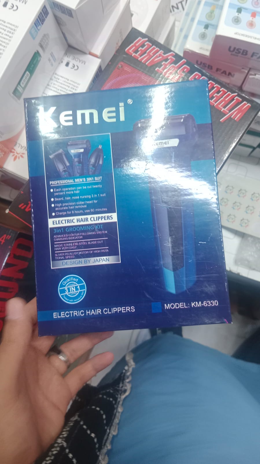 Kemei 3 In 1 Electric Hair Clipper