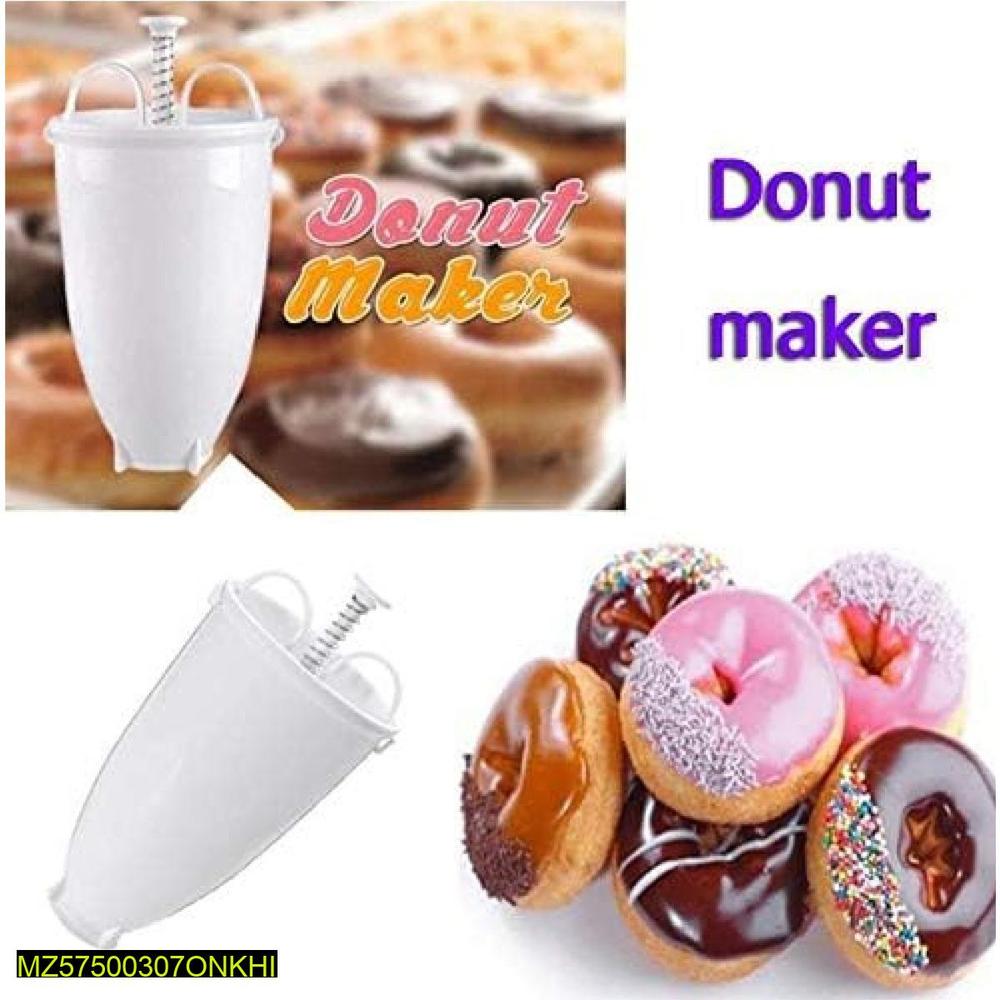 Manual Donut Maker White Plastic Kitchen Tool