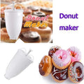 Manual Donut Maker White Plastic Kitchen Tool