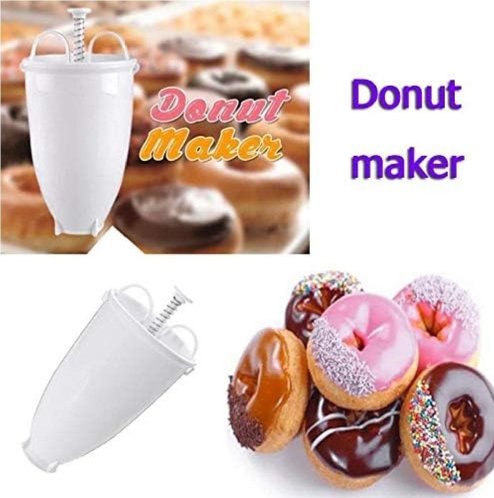 Manual Donut Maker White Plastic Kitchen Tool