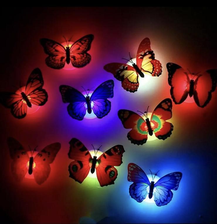 Color Changing LED Butterfly Wall Light for Kids Room