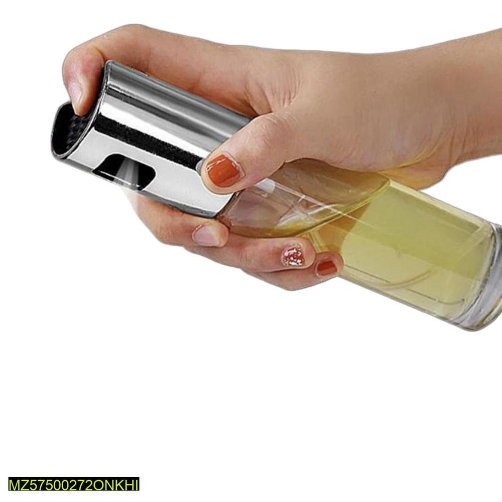 Oil Spray Bottle 304 Stainless Steel Clear Glass