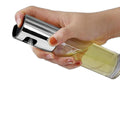 Oil Spray Bottle 304 Stainless Steel Clear Glass