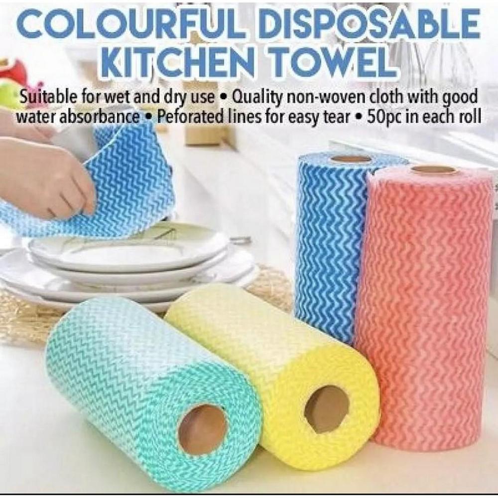Stylish Kitchen Towels Non-Woven Zigzag Pattern