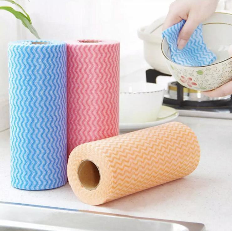 Stylish Kitchen Towels Non-Woven Zigzag Pattern