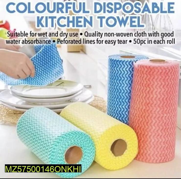 Stylish Kitchen Towels Non-Woven Zigzag Pattern