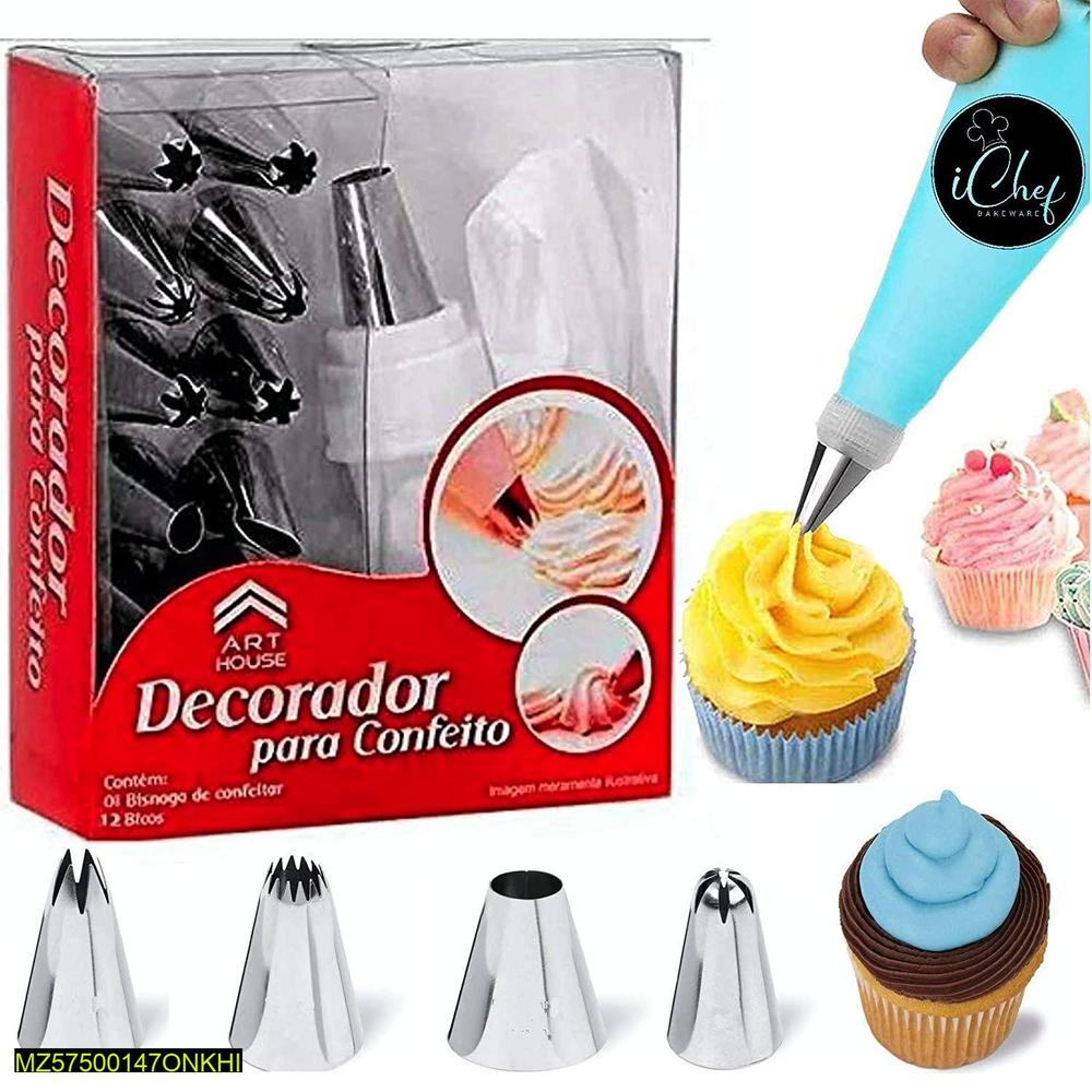 15-Piece Stainless Steel Cupcake Nozzle Set