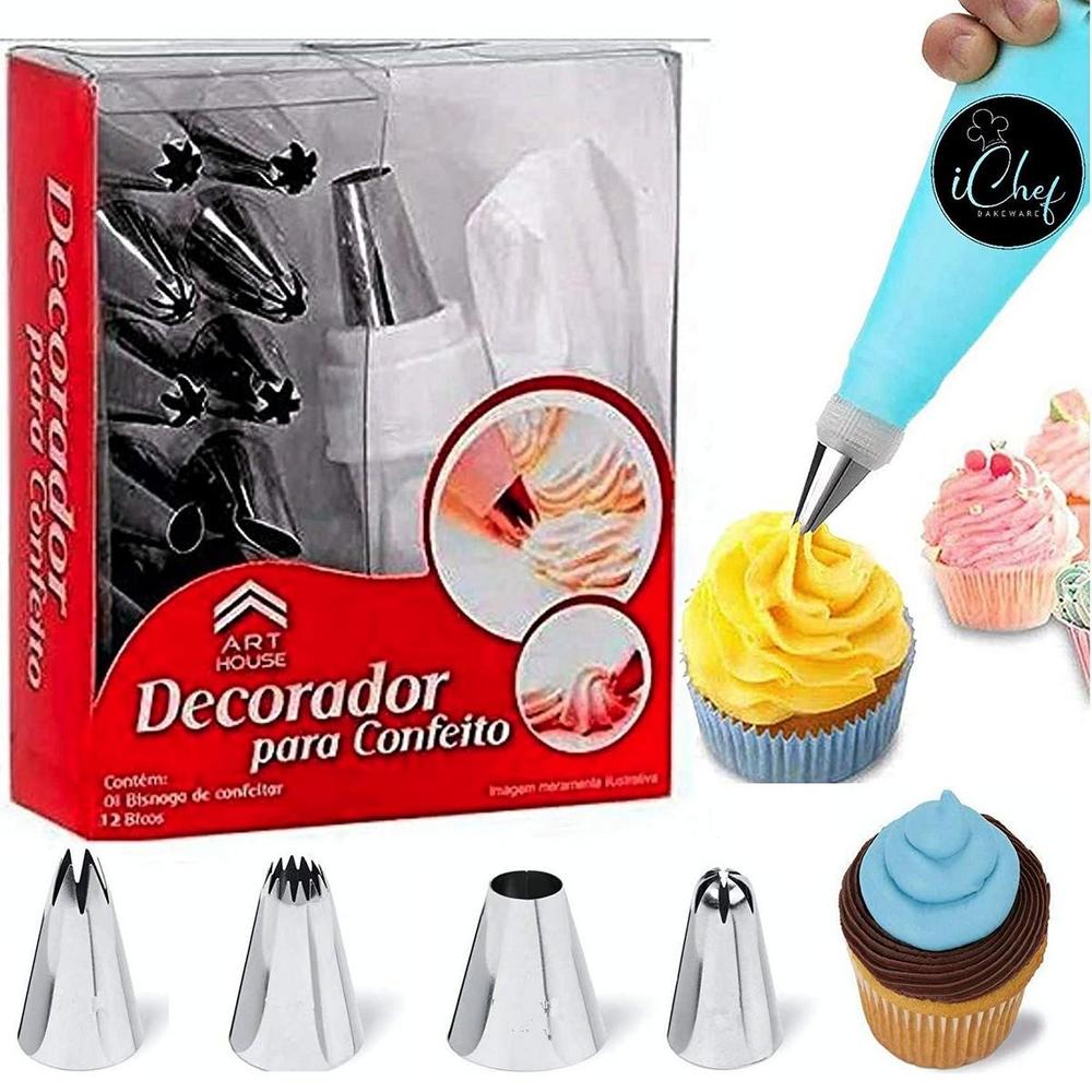 15-Piece Stainless Steel Cupcake Nozzle Set