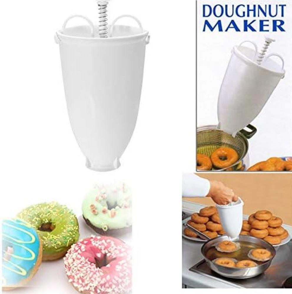 Manual Donut Maker White Plastic Kitchen Use