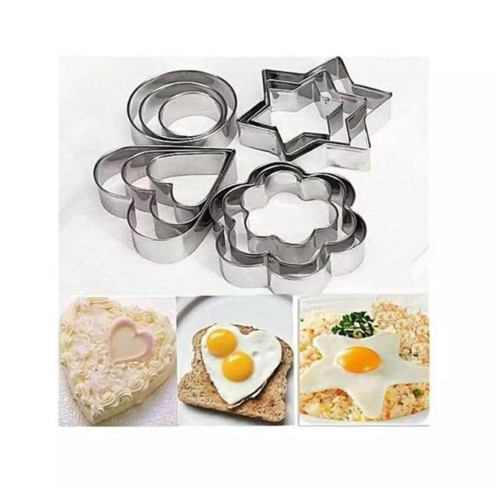 Black Kitchen Measuring Set with Stainless Steel Cutters
