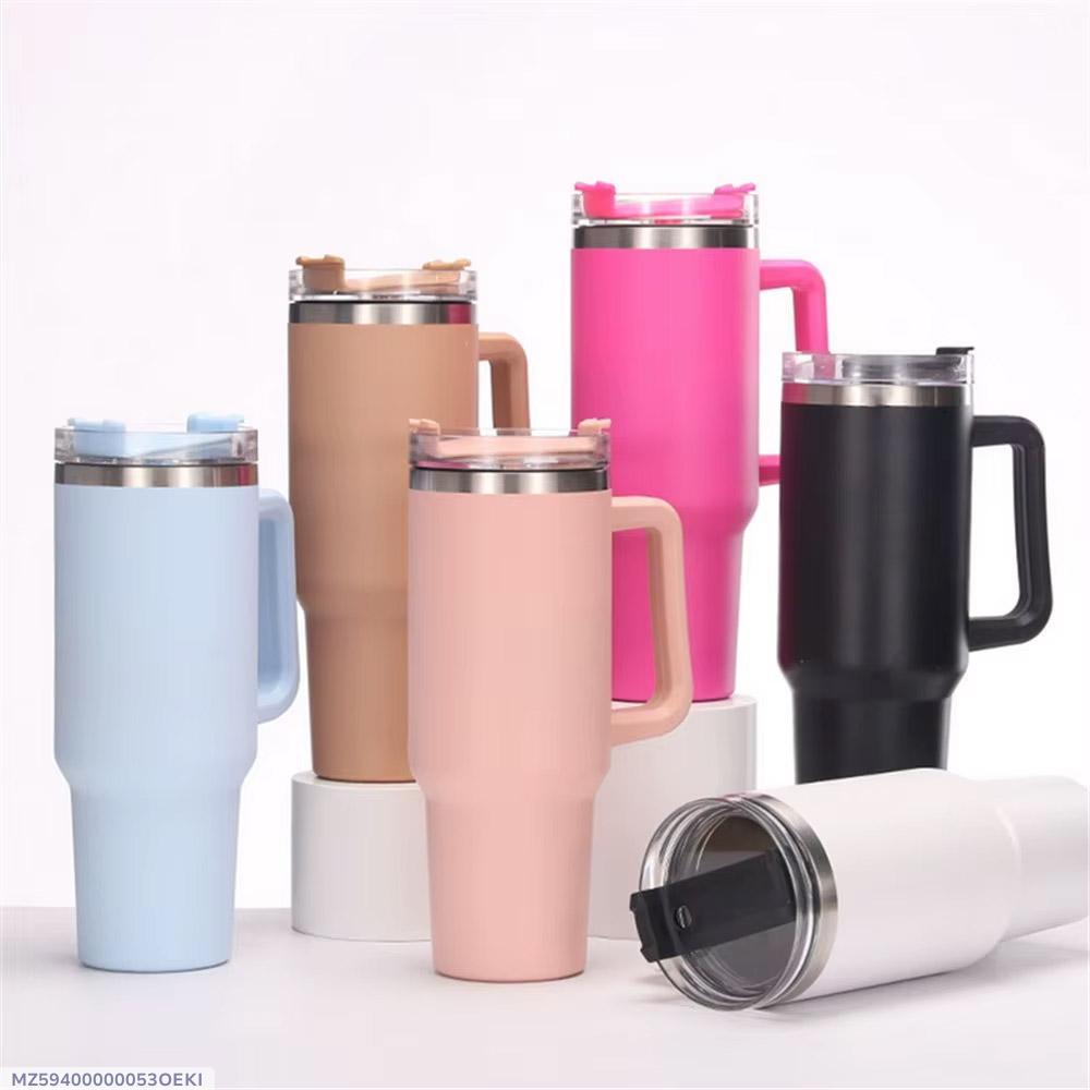 Stainless Steel 40oz Thermos Mug with Handle