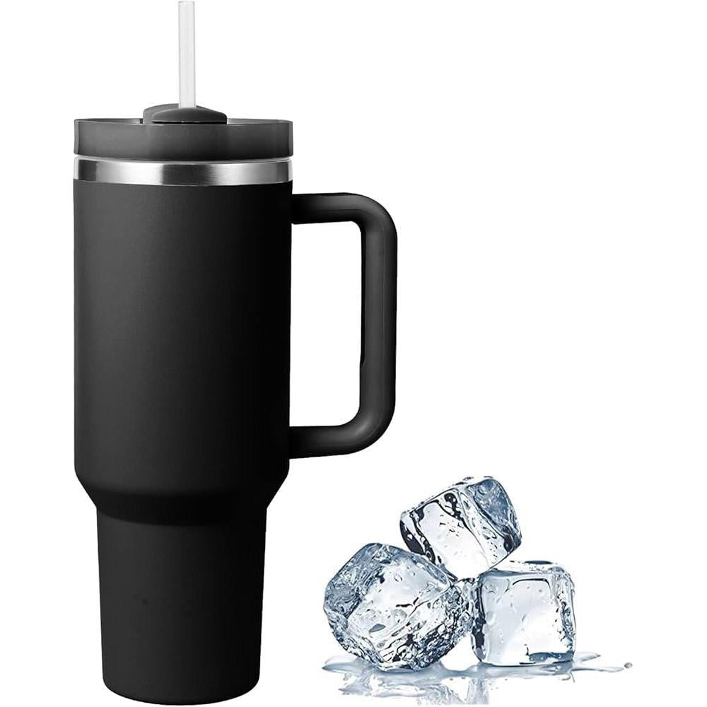 Stainless Steel 40oz Thermos Mug with Handle