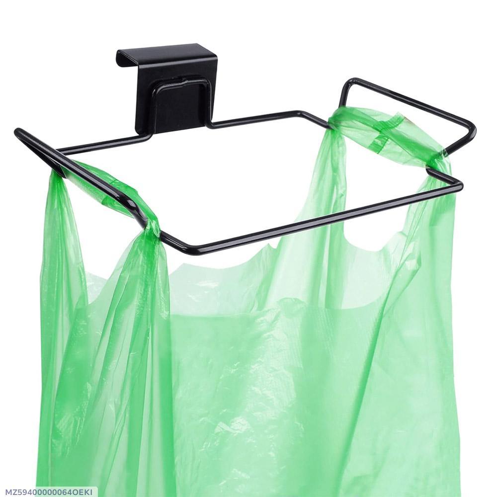 Stainless Steel Trash Bag Holder Black 10lb Clip